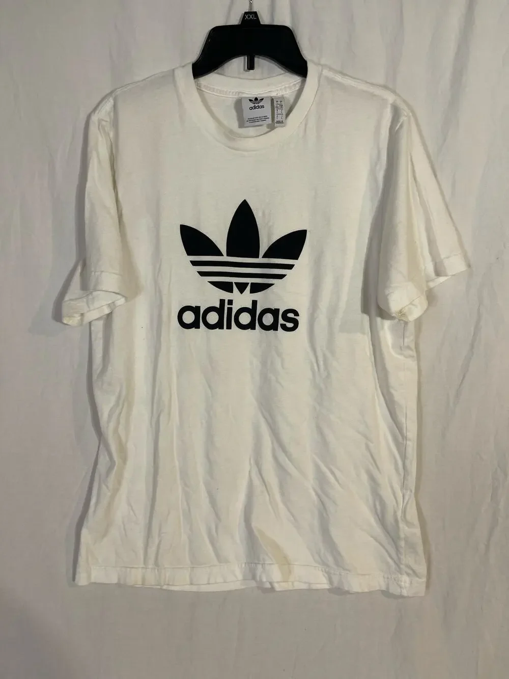 Adidas mens large vintage logo tee
